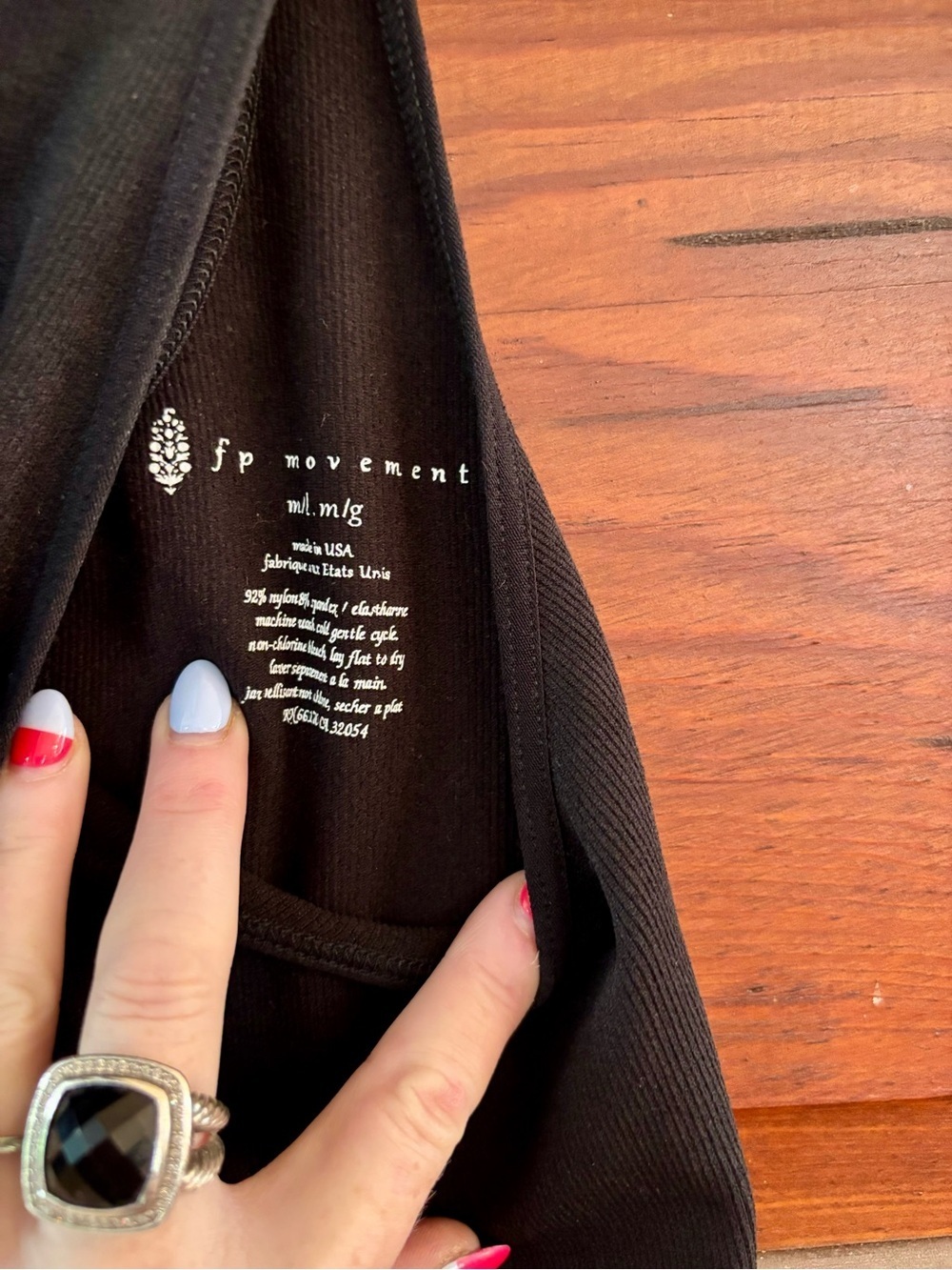 Free People High Neck Black Racerback Tank Top - Picture 6 of 6
